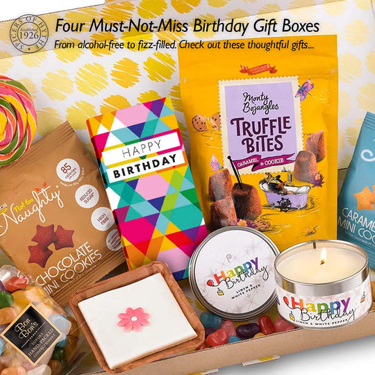 The Birthday Gift Box blog on featured birthday gift boxes available at Spicers of Hythe.