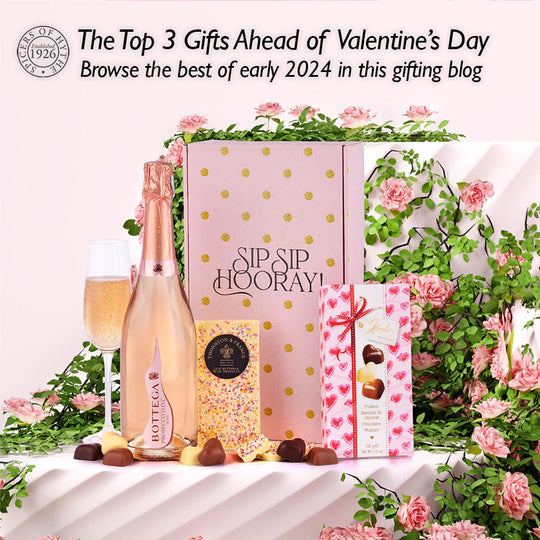 An image depicting a blacked out Valentine's Day gift box, unable to tell what is inside the gift. 