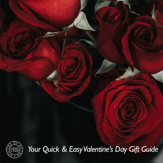 Your quick Valentine's Gift Guide, depicting roses behind the cover of this blog.